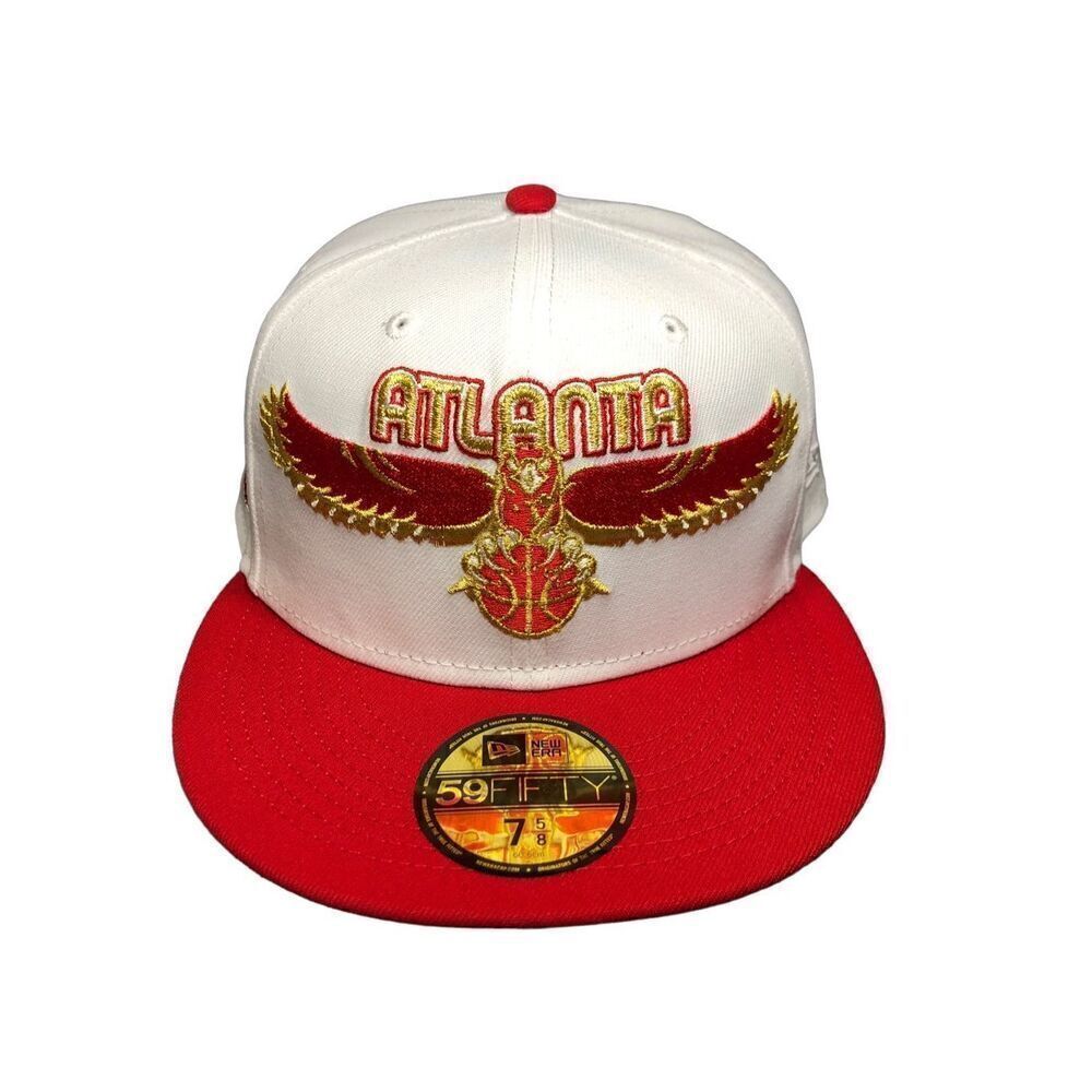 New Era Atlanta Hawks 59FIFTY Fitted Cap Hat Size 7 5/8